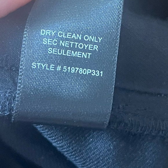 Rebecca Taylor Ottoman Notch Stretch Black High Waist Dress Pants Work Career 6 - Picture 16 of 16